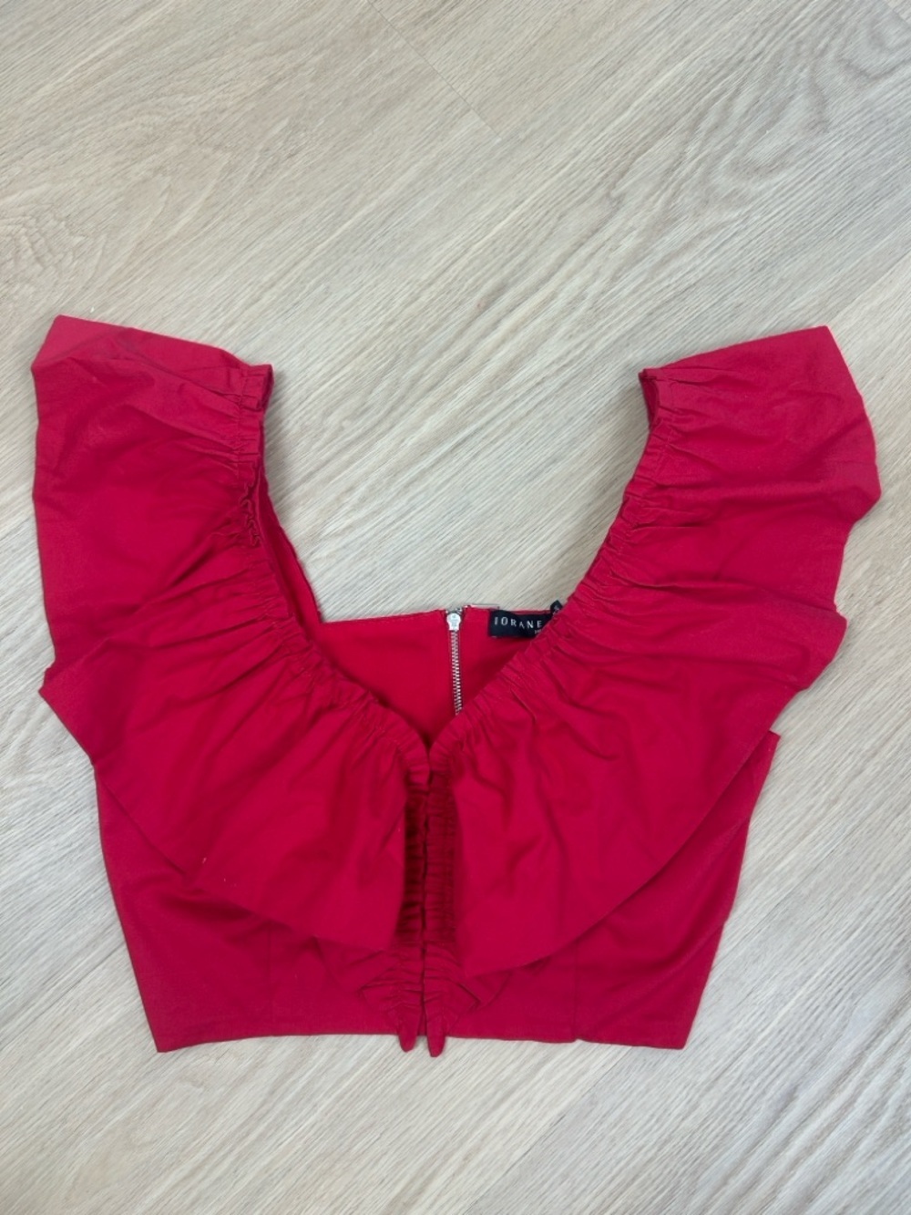 IORANE Ruffle Crop Top S - Picture 3 of 8